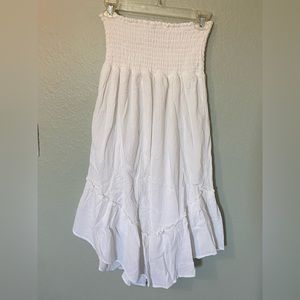 Strapless White Dress